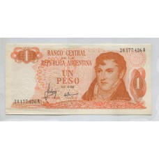 ARGENTINA COL. 601a BILLETE DE $ 1 LEY 18.188 SIN CIRCULAR UNC